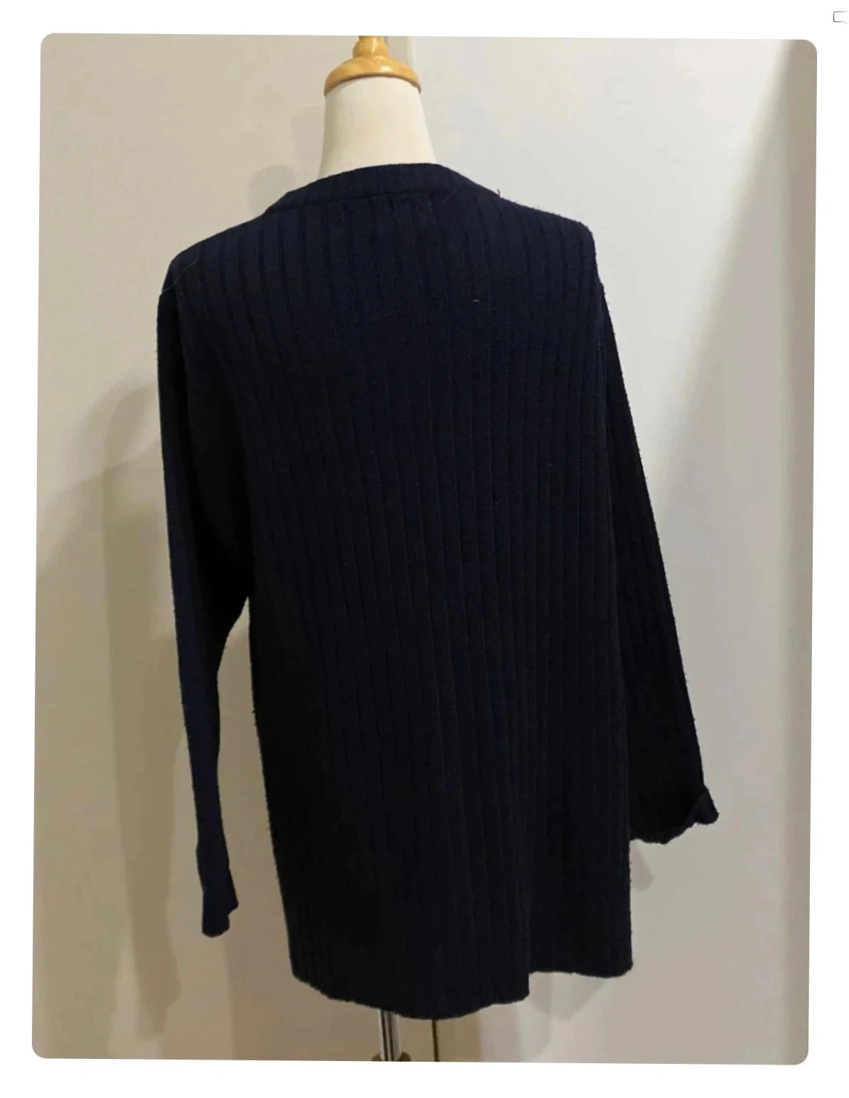 Chaleco largo talla XL azul marino Edmée Collection 🗟 – photo 5